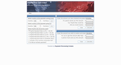 Desktop Screenshot of paypalfeecalculator.paymentprocessing.cc